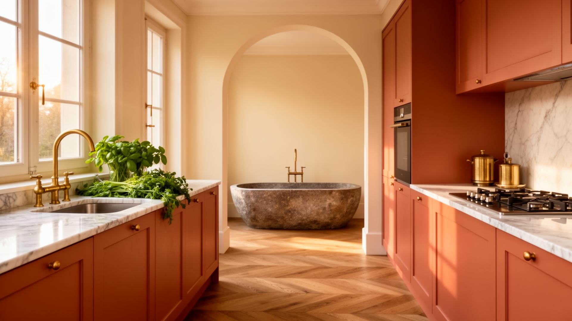 Cuisine et salle de bains rénovées avec finitions premium